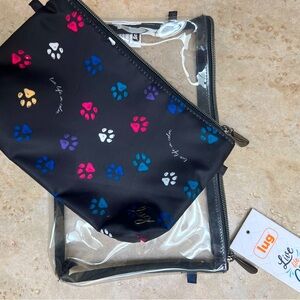 Dog paw cosmetic / jewelry bag